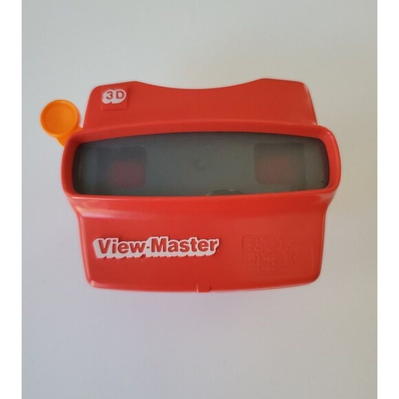 Vintage Red Viewmaster 3D Viewer Toy w Orange Lever Tyco Toys Made in USA - Picture 2 of 7